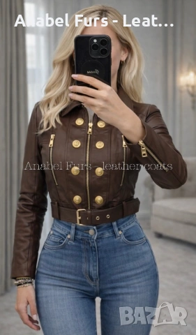 ✨ Нова колекция дамски якета от естествена кожа  ✨ , снимка 5 - Якета - 53501156