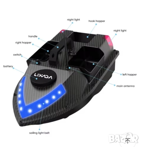 Лодка за захранка с 99 GPS позиции , снимка 4 - Стръв и захранки - 46307736