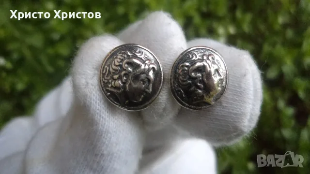 Сребърен гръцки комплект в изящен античен стил, снимка 5 - Бижутерийни комплекти - 56133268