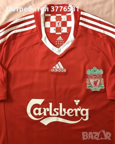 Футболна тениска adidas Liverpool Steven Gerrard 2008 , снимка 2 - Футбол - 49118628