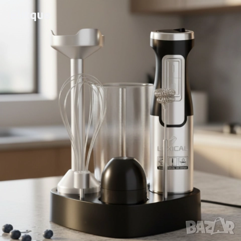 Мощен ръчен блендер Lexical-LHB-1666 6-в-1: Пасиране, разбиване и повече с 800W мощност, снимка 5 - Други - 52888910