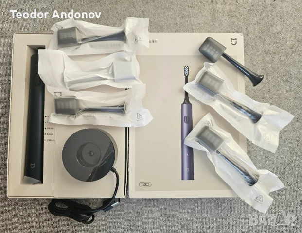 Електрическа четка за зъби Xiaomi T302 с бонус глави, снимка 4 - Други - 50453097