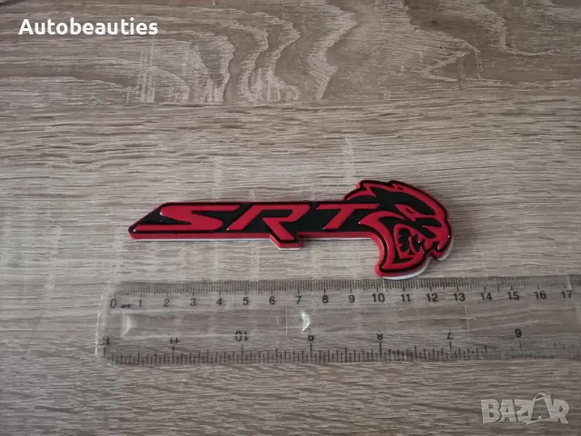 SRT Hellcat червено с черно емблема дясна, снимка 2 - Аксесоари и консумативи - 47977329