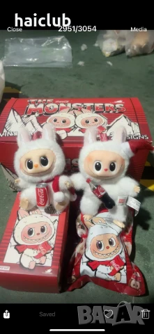 Labubu Coca Cola плюшена играчка/Лабубу Кока Кола, снимка 2 - Плюшени играчки - 50721248
