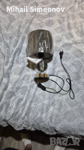 Дизайнерска лампа  стъкло, E27 , 1x25W, височина 28  см