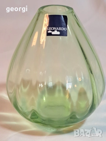 стъклена ваза Leonardo цветно зелено стъкло 32/4