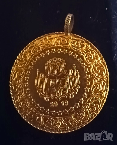 Златна монета 100 куруша Турция 2019г. Кемал Ататюрк, снимка 2 - Нумизматика и бонистика - 52297940