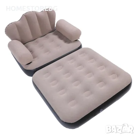 🛋️ Надуваем фотьойл 5 в 1 SuperSofa – Пет вида комфорт в едно удобно решение! 🛋️, снимка 7 - Надуваеми легла - 50312742