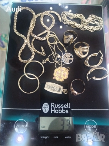 Комплект златни 14 карата ланец, колие, медалион, обеци, висулка, пръстен. , снимка 2 - Колиета, медальони, синджири - 52950090