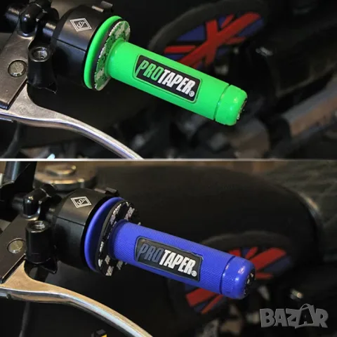 Черни гумени дръжки за мотоциклет 22 и 24 mm, снимка 2 - Аксесоари и консумативи - 55866048