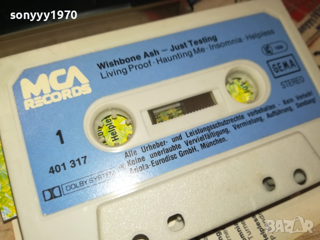 WISHBONE ASH-ORIGINAL TAPE 2108252011, снимка 14 - Аудио касети - 51446410