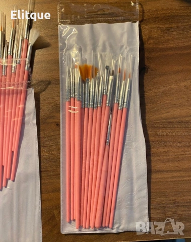 Комплект от 15 броя четки за маникюр и педикюр ZJY53, снимка 3 - Продукти за маникюр - 53396759