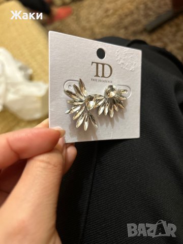Дамски обеци с цирконии, снимка 6 - Обеци - 40521720