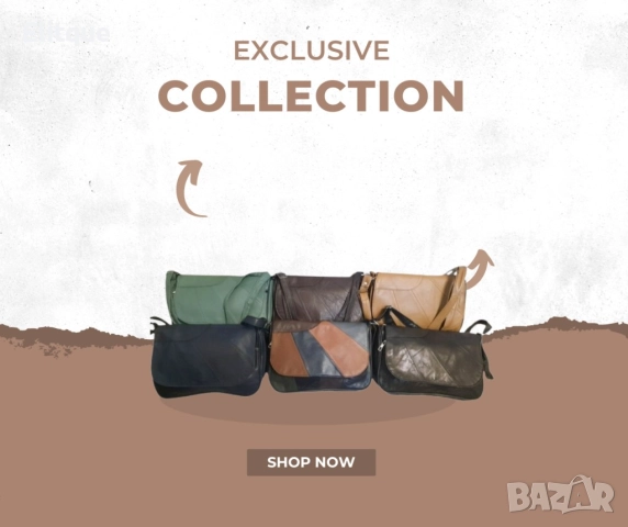 Дамска чанта с капак от естественаа к. в модерни цветове, снимка 6 - Чанти - 52889167