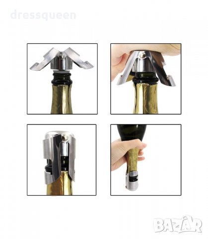 2910 Метална запушалка за шампанизирани вина, снимка 5 - Аксесоари за кухня - 34265848