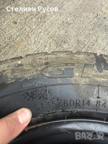 1 патерица / резервна джанта за fiat panda 2013г / 14 цола /  Размер 135/80/14 , ЕТ43. ПО ЕКОНТ САМО, снимка 2 - Гуми и джанти - 53393809