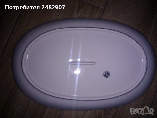 Старо порцеланово плато, снимка 9 - Чинии - 44218384