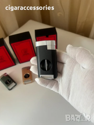 Луксозна запалка с резачка за пури Guevara – 3 цвята, снимка 2 - Запалки - 50644652