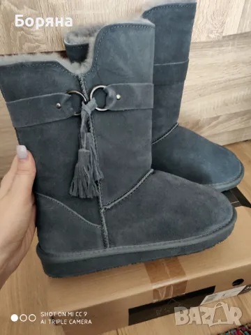 Nice Bay нови ботуши агнешка кожа 38 номер ugly boots, снимка 5 - Дамски ботуши - 47315555