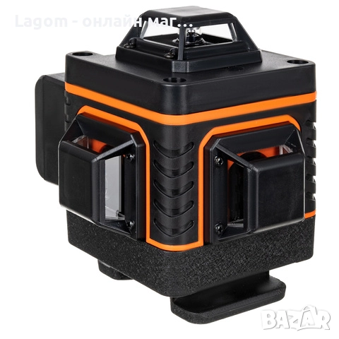 4D лазерен нивелир 16 линии – зелен 360° самонивелиращ, IP54, 2 батерии, скоба за стенен монтаж, снимка 3 - Други инструменти - 52561216