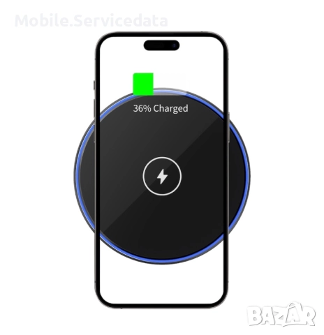 Безжично Зарядно за телефон 15W, снимка 3 - Безжични зарядни - 52514417