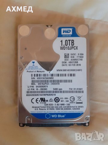 Хард Диск- -WD10JPCX-1 TB