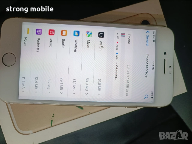 Iphone 7gold,128гб, Гаранция , снимка 7 - Apple iPhone - 53749972