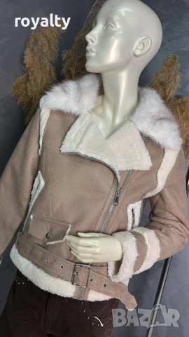 🧥 Дамско яке с каракул 💫, снимка 3 - Якета - 52186984