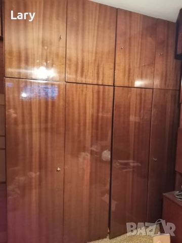 Гардероб естествен фурнир четирикрилен