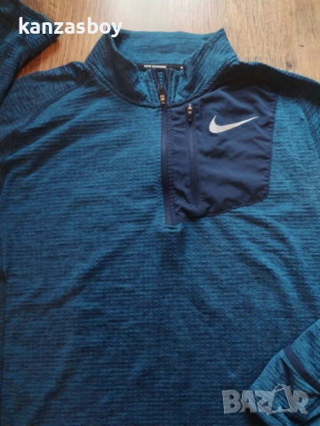 Nike Therma Spehre Element Top Half zip - мъжка термо блуза Л, снимка 6 - Спортни дрехи, екипи - 52309711