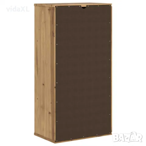 vidaXL Страничен шкаф с чекмедже ODDA 40x24x79cm масивна дървесина бор, снимка 8 - Бюфети - 56147516