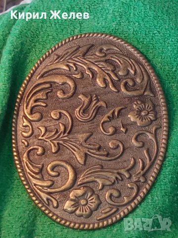 СТАРИННА ФЛОРАЛНИ МОТИВИ БРОНЗОВА АПЛИКАЦИЯ УКРАШЕНИЕ ТОКА 7755, снимка 2 - Колекции - 29572614