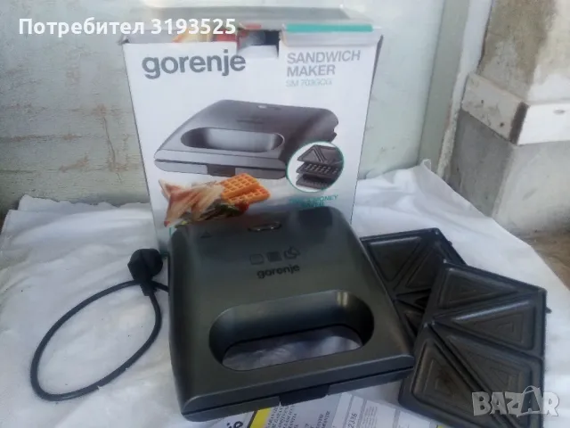  Скара за сандвичи Gorenje SM703GCG