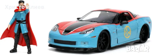 Метална кола с фигура Доктор Стрейндж Jada Marvel Doctor Strange 1:24 , снимка 2 - Коли, камиони, мотори, писти - 47517252