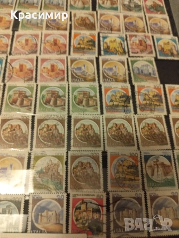 Пощенски марки Италия.Замъци ., снимка 16 - Филателия - 51684173