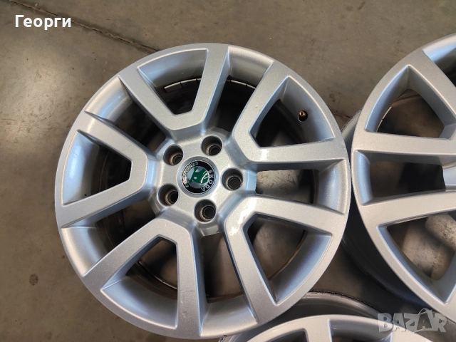 4бр.алуминиева джанта 17цола за Skoda 5x112, снимка 4 - Гуми и джанти - 52986302