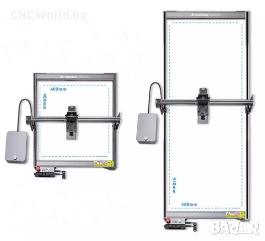 Лазер за Гравиране и Рязане ATOMSTACK A20 Pro 130W / 40*40cm + всички ЕКСТРИ!, снимка 17 - Други машини и части - 40419003