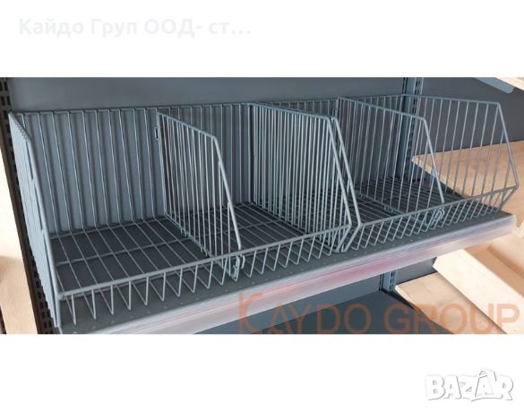 Телен кош с 1 подвижна преграда 50/40/26 см! НОВО НАЛИЧНИ! Търговско оборудване!, снимка 2 - Стелажи и щандове - 42012642