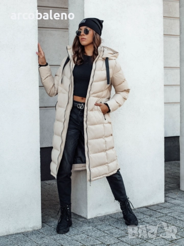 Дамско зимно ватирано яке с качулка MENSI, 3цвята , снимка 9 - Палта, манта - 52502285