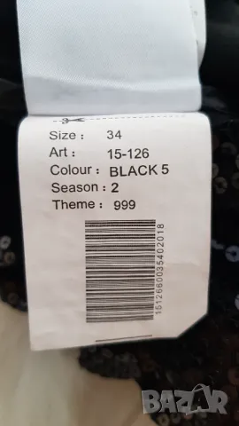 Дамска рокля с паети размер XS, снимка 3 - Рокли - 48136614