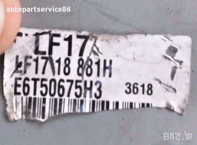 Електронен блок управление на двигателя (ECU) за Mazda 6 2.0 бензин LF1718881H, E6T50675H3, снимка 3 - Части - 53624794