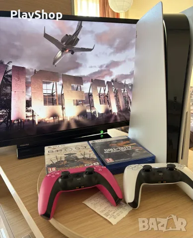 Sony PlayStation 5 Disc Edition перфектен, снимка 2 - PlayStation конзоли - 54222197