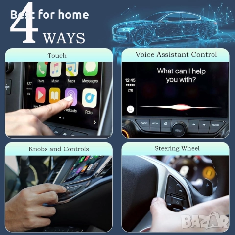 Безжичен Carplay адаптер за iPhone Lyssiefeel, снимка 4 - Аксесоари и консумативи - 52953666