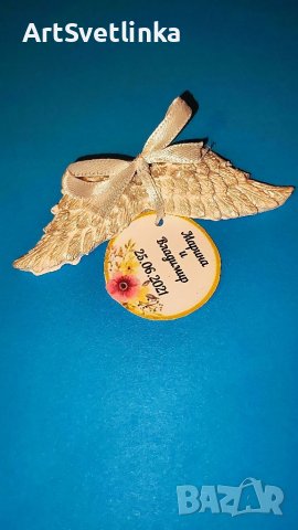 Сувенир, Ангелски крила, снимка 2 - Подаръци за кръщене - 40604752