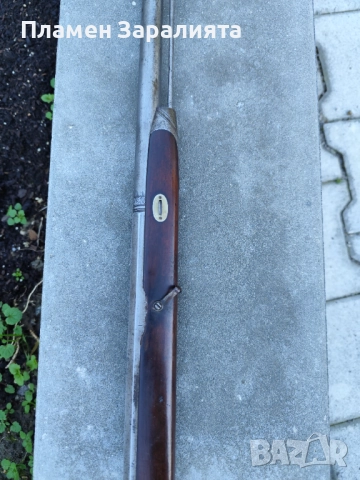 Автентична капсулна пушка с микелет и дамаскова цев, снимка 8 - Антикварни и старинни предмети - 52788304