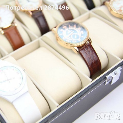 2100 Кожена кутия за 10 часовника, снимка 9 - Подаръци за мъже - 35794681