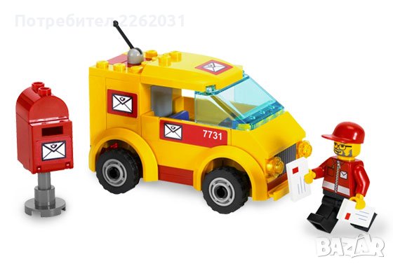 Lego 7731 и 7732 Mail Van / Mail Airplane, снимка 2 - Конструктори - 41615374