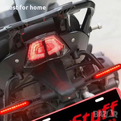 Kinstecks ​​[Нова версия] 4 бр. Мотоциклетни мигачи, мигачи за мотоциклет, дневни светлини, снимка 3 - Части - 53659157