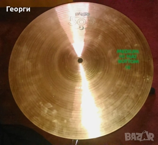 Чинели Paiste 505 Crash 16", HiHat 14", Ride 20", снимка 6 - Ударни инструменти - 53269409