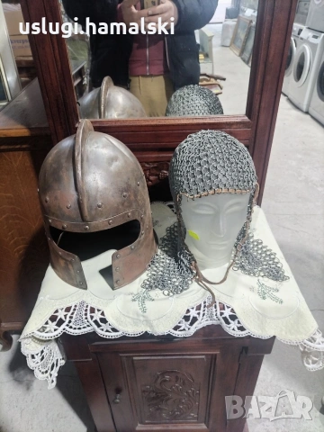Средновековен/рицарски шлем, снимка 2 - Антикварни и старинни предмети - 53240871